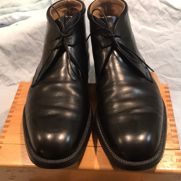 Salvatore Ferragamo leather chukka boots size 10/D used conditions main image 14